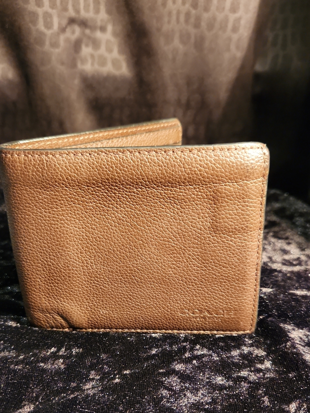 Coach Leather Bi-Fold Wallet in Brown